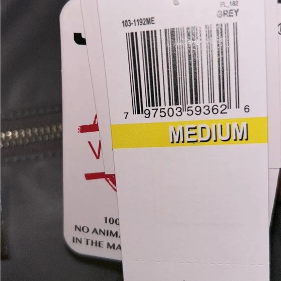 Jou Jou Vegan Leather Moto Jacket Gray Women’s Medium New With Tags - Picture 10 of 16